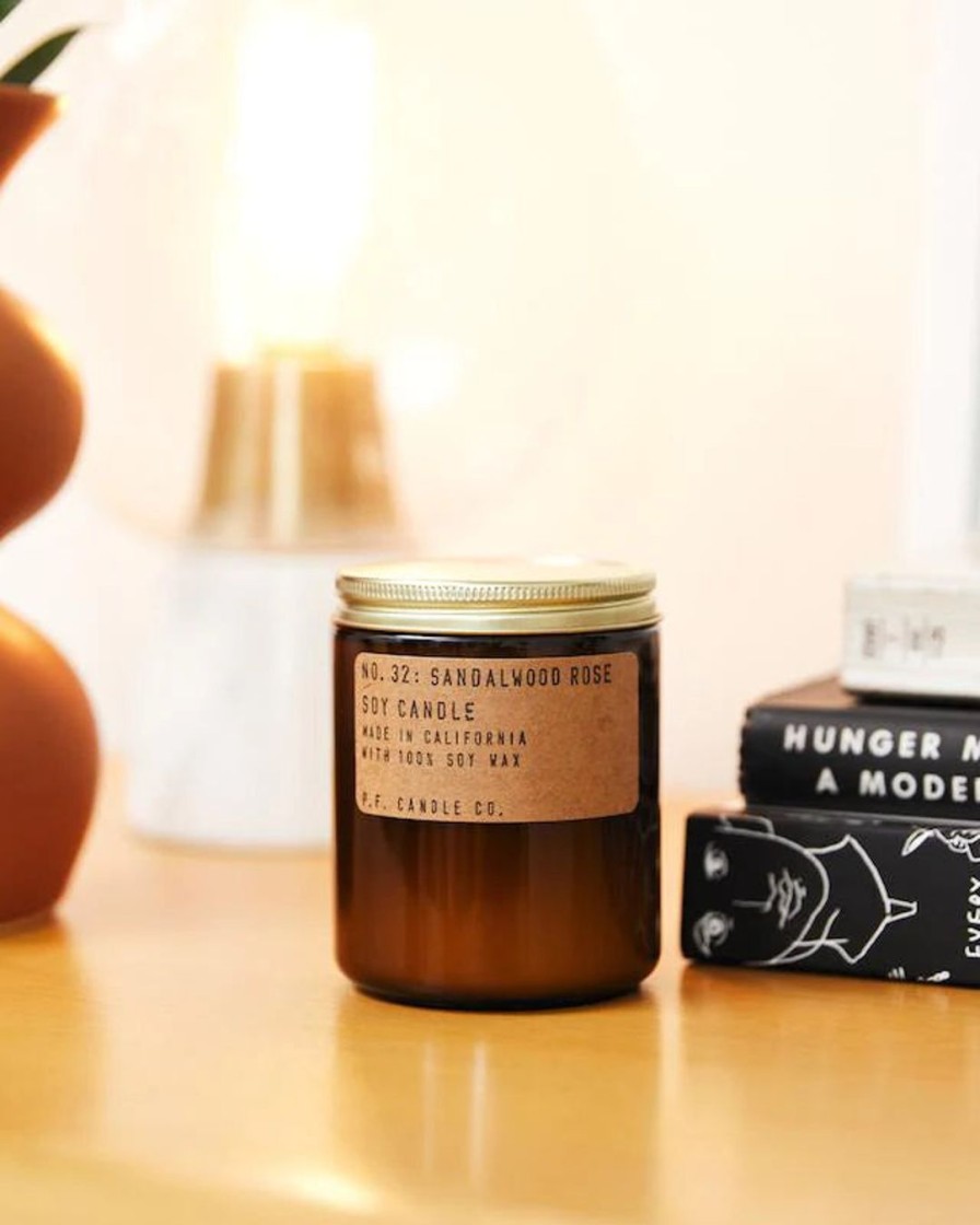 Interior P.F. Candle Co. | Soy Candle|Sandalwood Rose