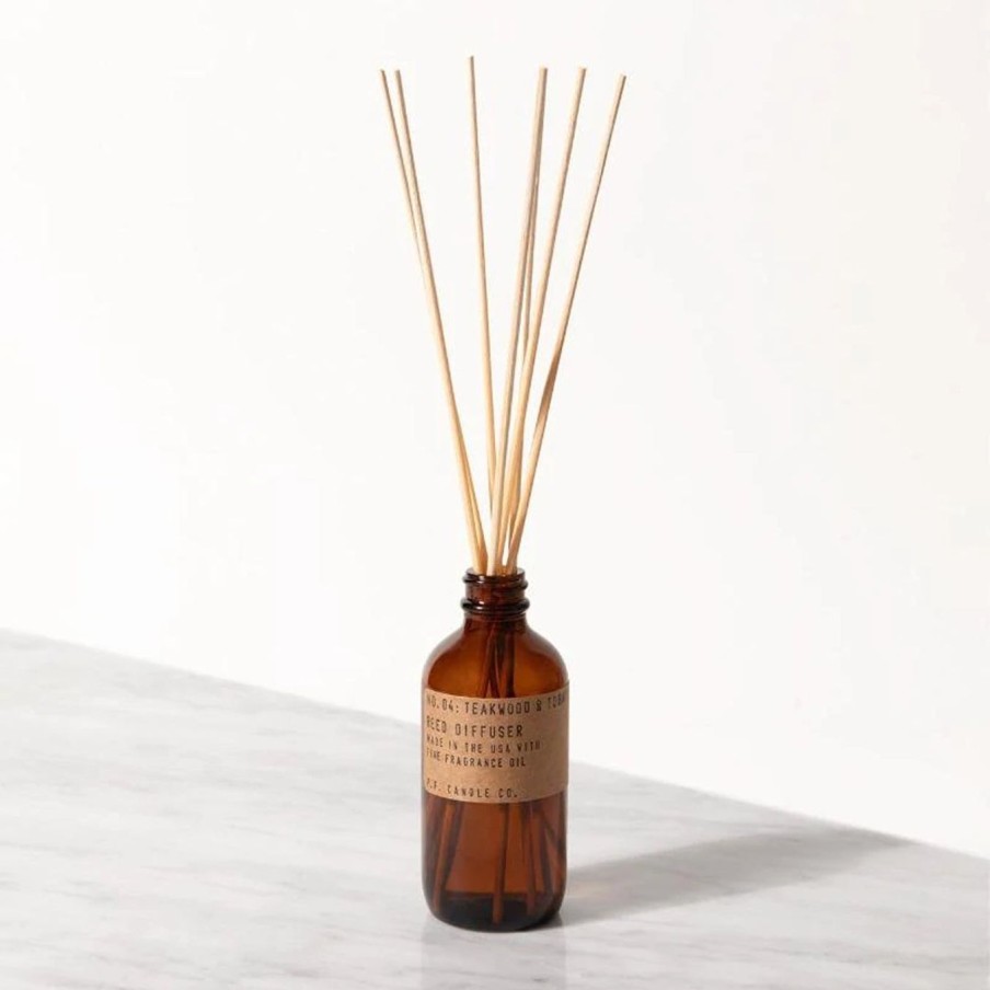 Interior P.F. Candle Co. | Reed Diffuser|Teakwood And Tobacco